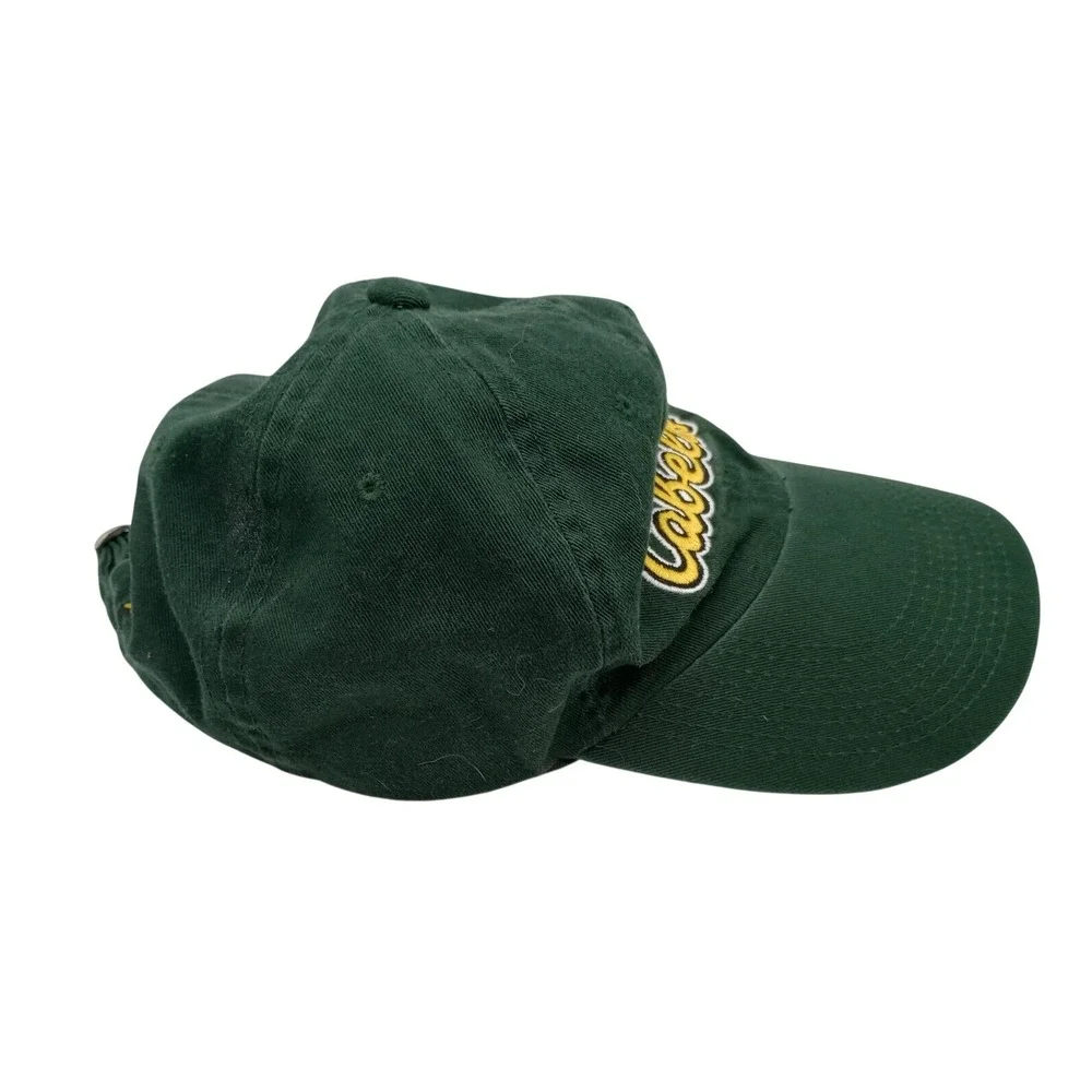 Cabelas Hat Mens Forest Green Strapback Dad Cap Worlds Foremost‎ Outfitter Logo